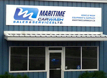 Exterior sign for Maritime Car Wash. Aluminum Signs, Metal Signs, Corrugated Plastic Signs, Election Signs, Lawn Signs, Job Site Caution Signs, Magnetic Signs